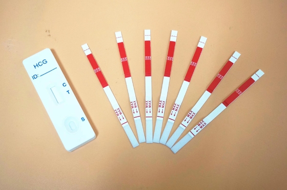 Grossesse rapide du kit d'examen de diagnostic de cassette HCG précise pour l'essai à la maison d'individu