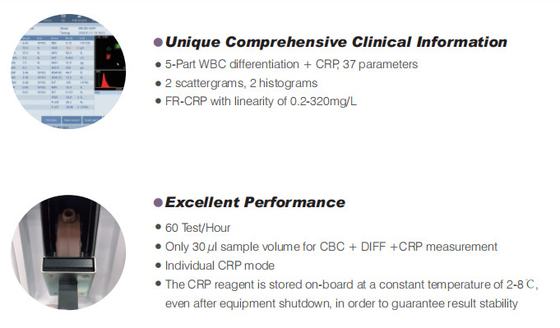Analyseur complètement automatique BF-6900CRP de biochimie d'analyseur de hématologie