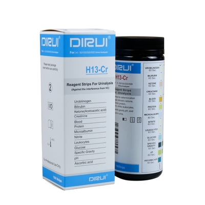Bandes diagnostiques médicales de réactif d'analyse d'urine d'OIN de bandes d'essai d'analyse d'urine