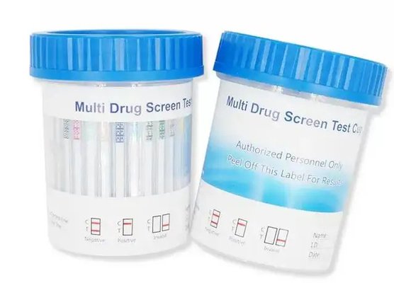 Drogue multi rapide en plastique de panneau du kit d'examen de diagnostic ISO9001 de tasse d'essai d'abus